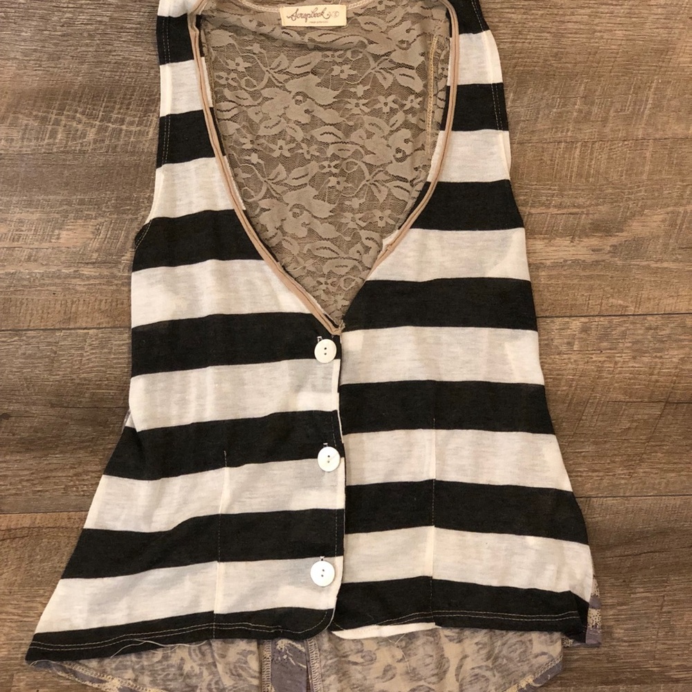 Scrapbook multi patterned tank